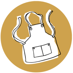 Apron illustration.