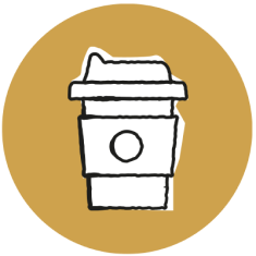 Coffee cup illustration.